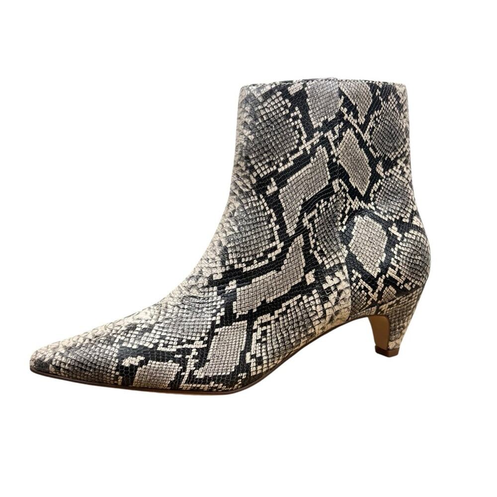 Splendid Nettie Snakeskin Bootie sz 8.5 Tan & Brown